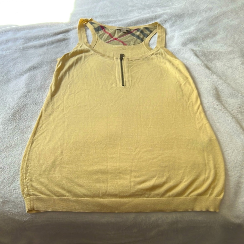 Burberry soft yellow tank